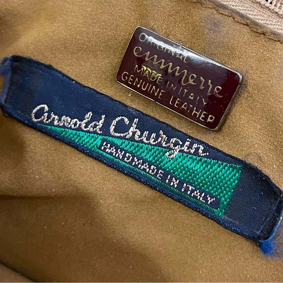 Arnold Churgin Yellow Genuine Leather Shoulder Bag Purse. - Picture 7 of 16